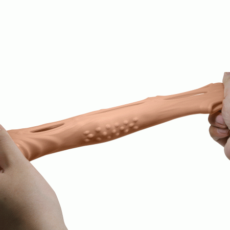 Удлиняющая насадка на пенис с вибрацией Pretty Love Penis Sleeve Brad