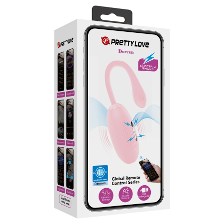 Перезаряжаемое виброяйцо с электростимуляцией Pretty Love Doreen