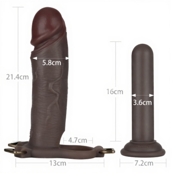 Фаллопротез на ремнях Ingen 9'' Enhanced Set L/XL/2XL