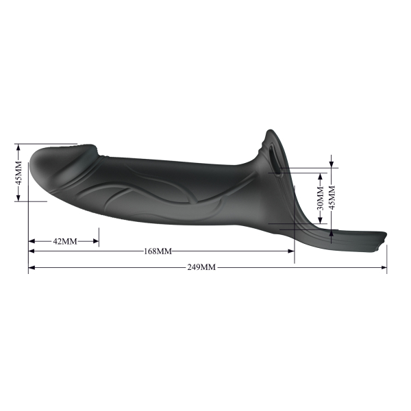 Фаллопротез на ремнях Pretty Love Harness Dildo