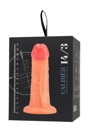 Фаллоимитатор реалистичный на присоске RealStick CALIBER 14 см, D 3 см