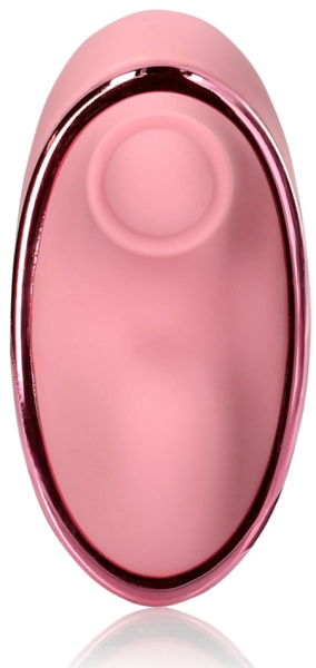 Перезаряжаемый вибратор-сердце с функцией пульсации розовый Tapping Heart Vibrator