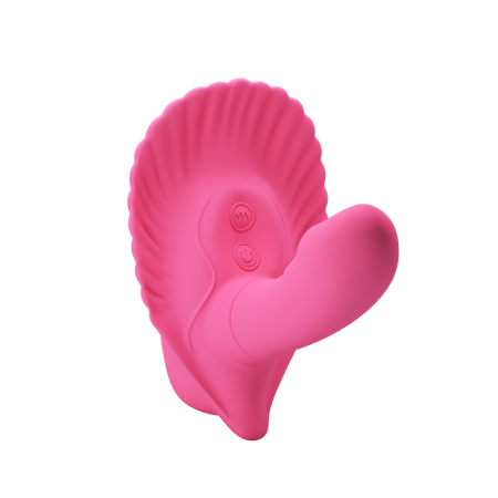 Смарт-стимулятор клитора с вагинальным отростком Pretty Love Fancy Clamshell 
