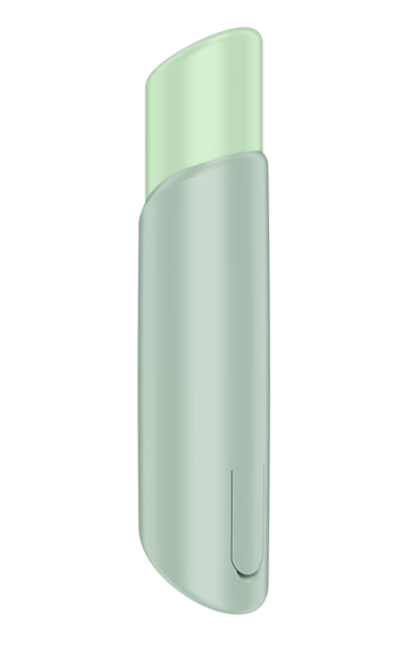 Бесконтактный вакуумный стимулятор клитора мятный Naughty Kiss Satisfyer 