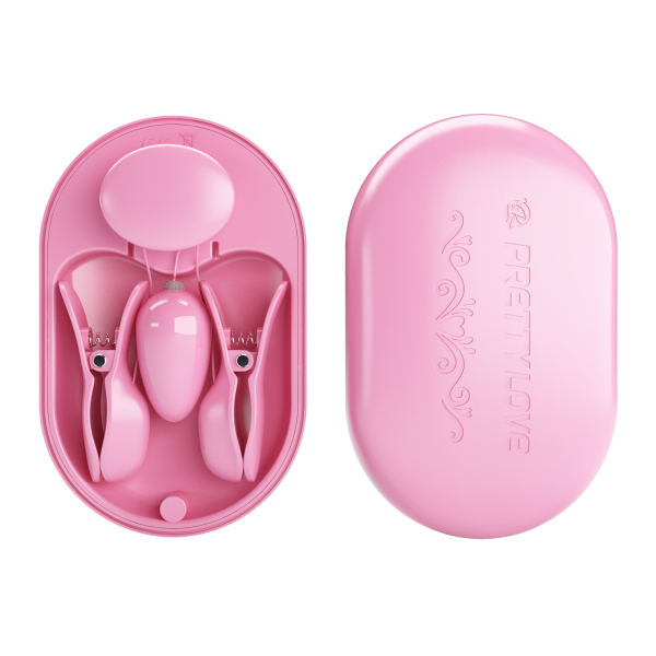Набор виброклипс с электростимуляцией и пробкой в кейсе Pretty Love Surprise Box