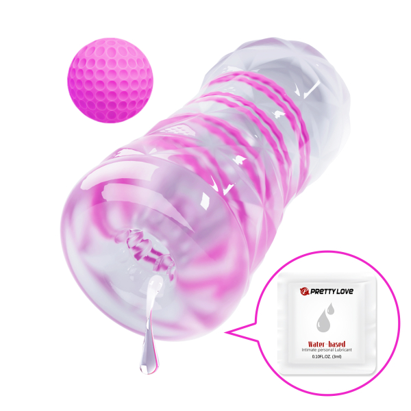Нереалистичный мастурбатор Pretty Love Spiral Magic Ball