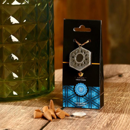 Аромаконусы и подставка "Chakra" Ромашка и жасмин (40 шт)