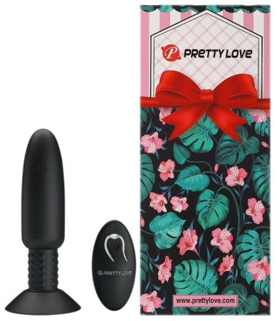 Анальная вибровтулка с ротацией и беспроводным управлением Pretty Love