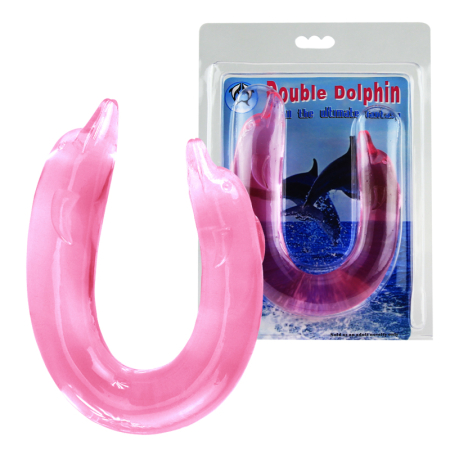 Двойной фаллоимитатор Baile Double Dolphin 