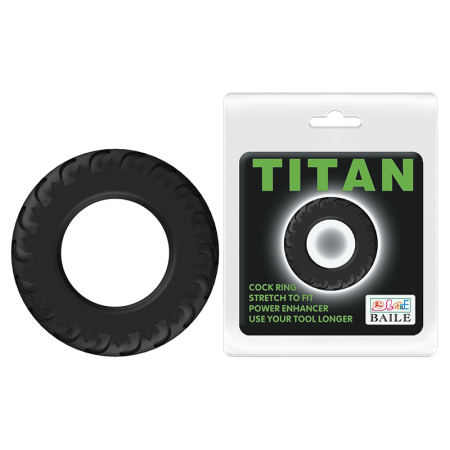 Эрекционное кольцо рельефное Baile Titan