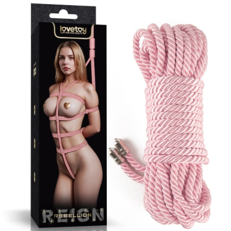 Веревка для бондажа Rebellion Reign Ebony Silky