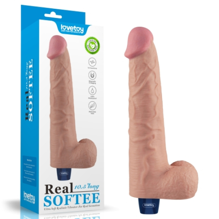 Реалистичный вибратор REAL SOFTEE 27 см