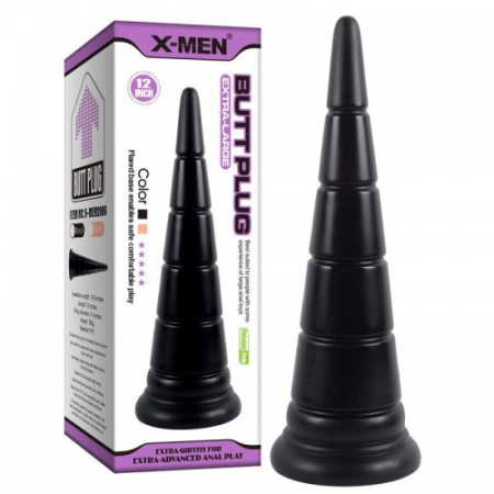 Конусная анальная втулка X-Men Butt Plug 31 см