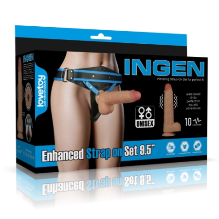 Страпон с вибрацией Ingen 23 см XS/S/M