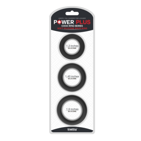 Набор из 3 эрекционных колец Power Plus