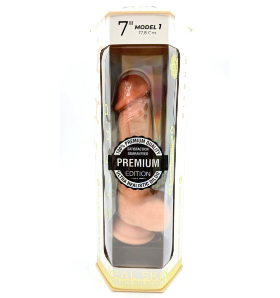 Фаллоимитатор Premium Real Skin Model 1 "7" 17,8 см