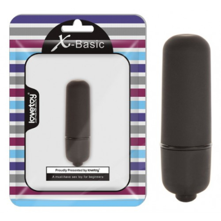 Черная вибропуля X-Basic Bullet Mini
