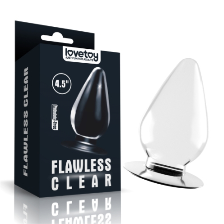 Большая анальная пробка Lovetoy Flawless Clear Anal Plug