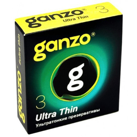 Презервативы Ganzo Ultra Thin ультратонкие 3 шт