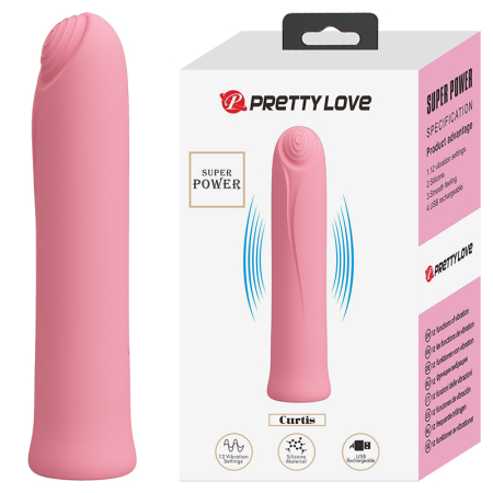 Мини-вибратор с рельефным концом Pretty Love Curtis