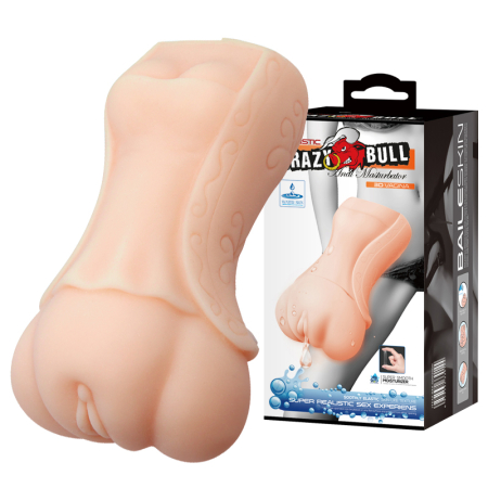 Реалистичный мастурбатор вагина самосмазывающийся Crazy Bull